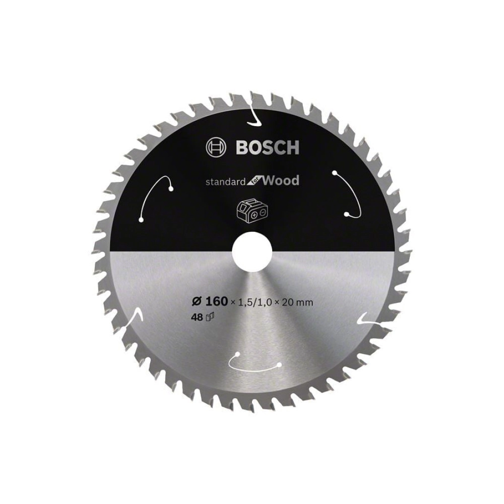 Bosch - Standard for Serisi Ahşap için Akülü Daire Testere Bıçağı 160*20 mm 48 Diş
