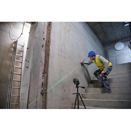 BOSCH GLL 2-20 G (Yeşil Lazer) + LB10 Universal Tutucu + DK10 Tavan Klipsi Profesyonel 360º Düzlemsel Hizalama Lazeri (120º Dikey Lazer)