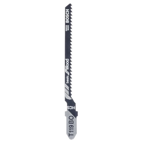 Bosch - Ekonomik Seri Ahşap İçin T 119 BO Dekupaj Testeresi Bıçağı - 5'Li Paket