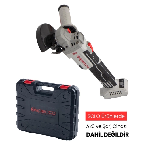 Specco 20V Akülü Taşlama Makinesi 115mm (Akü ve Şarj Cihazı Dahil Değildir)