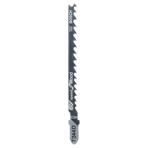 Bosch - Hızlı Kesim Serisi Ahşap İçin T 244 D Dekupaj Testeresi Bıçağı - 5'Li Paket