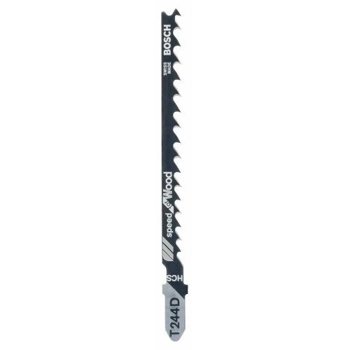 Bosch - Hızlı Kesim Serisi Ahşap İçin T 244 D Dekupaj Testeresi Bıçağı - 100'Lü Paket