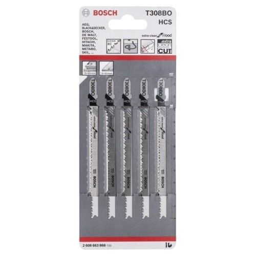 Bosch T 308 BO Extraclean for Wood 5'li