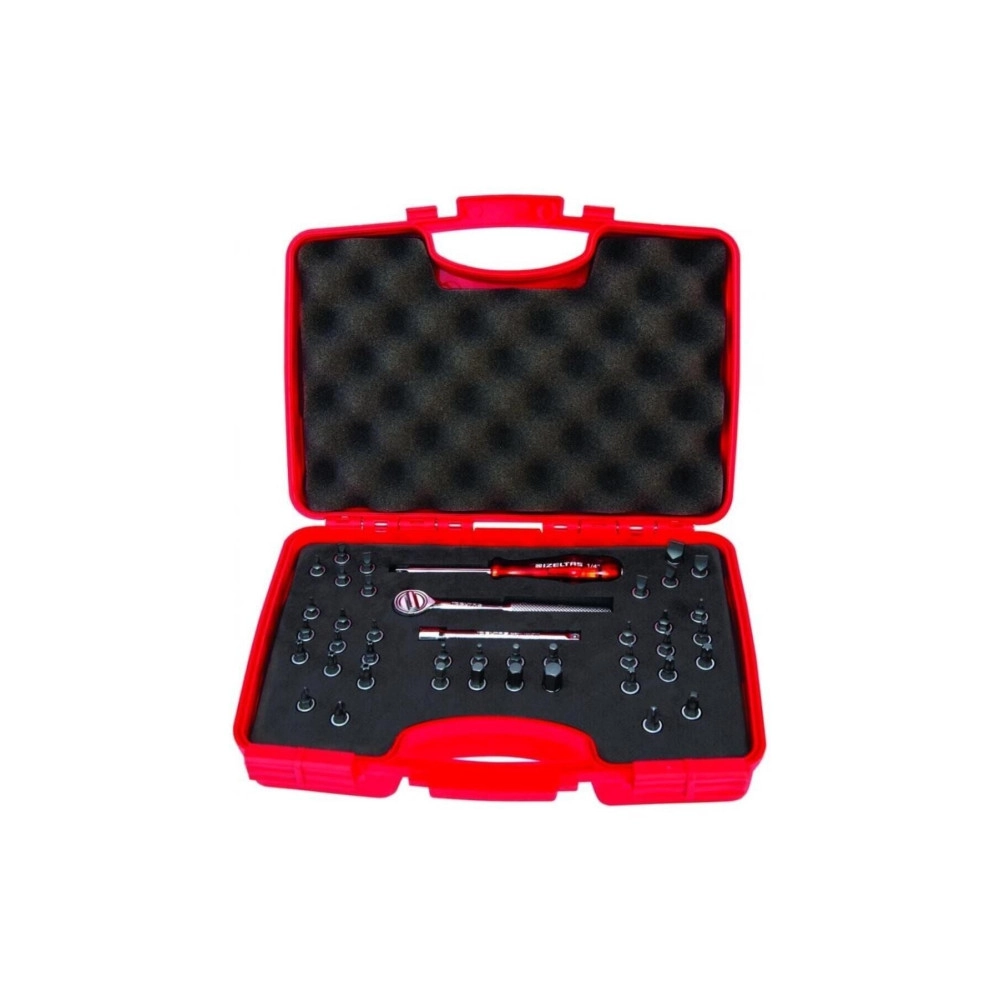 İzeltaş 1/4'' Bits Uçlu Lokma Takımı 42 Parça-1107001042