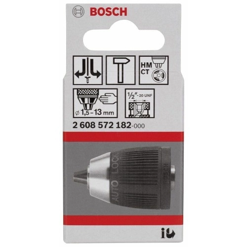 Bosch - 1,5-13 mm - 1/2''-20 Anahtarsız Mandren