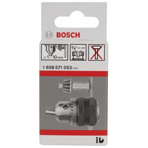 Bosch - 1-10 mm - 3/8''-24 Anahtarlı Mandren