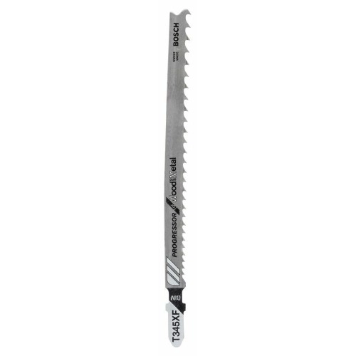 Bosch - Ahşap Ve Metal İçin T 345 XF Dekupaj Testeresi Bıçağı - 5'Li Paket