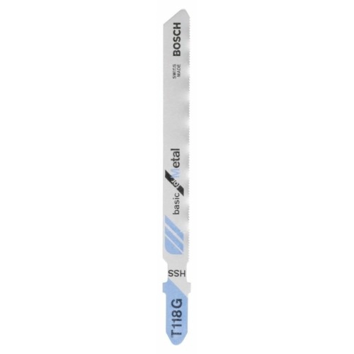 Bosch - Ekonomik Seri Metal İçin T 118 G Dekupaj Testeresi Bıçağı - 5'Li Paket
