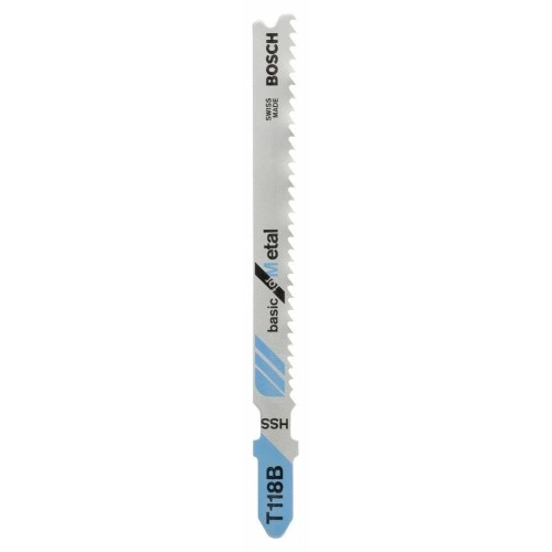 Bosch - Ekonomik Seri Metal İçin T 118 B Dekupaj Testeresi Bıçağı - 5'Li Paket
