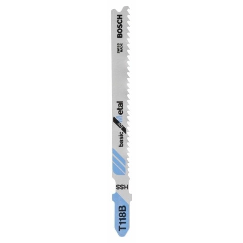 Bosch - Ekonomik Seri Metal İçin T 118 B Dekupaj Testeresi Bıçağı - 25'Li Paket