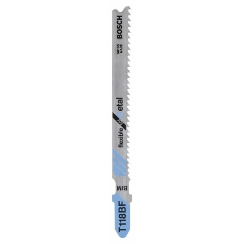 Bosch - Kırılmaya Karşı Dayanıklı Seri Metal İçin T 118 BF Dekupaj Testeresi Bıçağı - 25'Li Paket