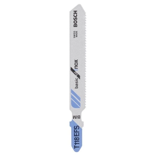 Bosch - Ekonomik Seri Inox (Paslanmaz Çelik) İçin T 118 EFS Dekupaj Testeresi Bıçağı - 3'Lü Paket
