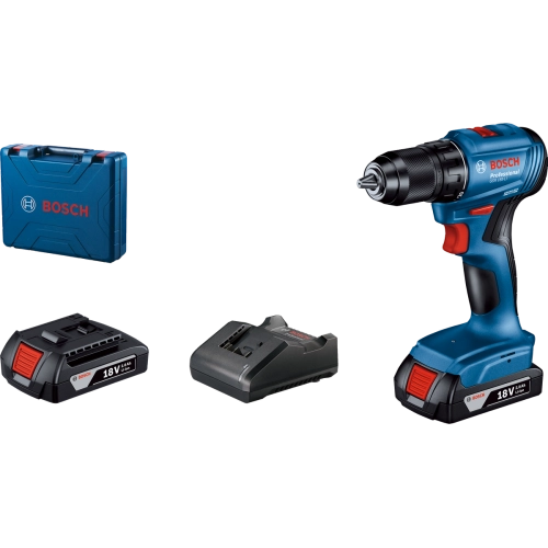 Bosch Professional GSR 185 LI Akülü Delme Vidalama Mak. 2 x 2.0 Ah; Case