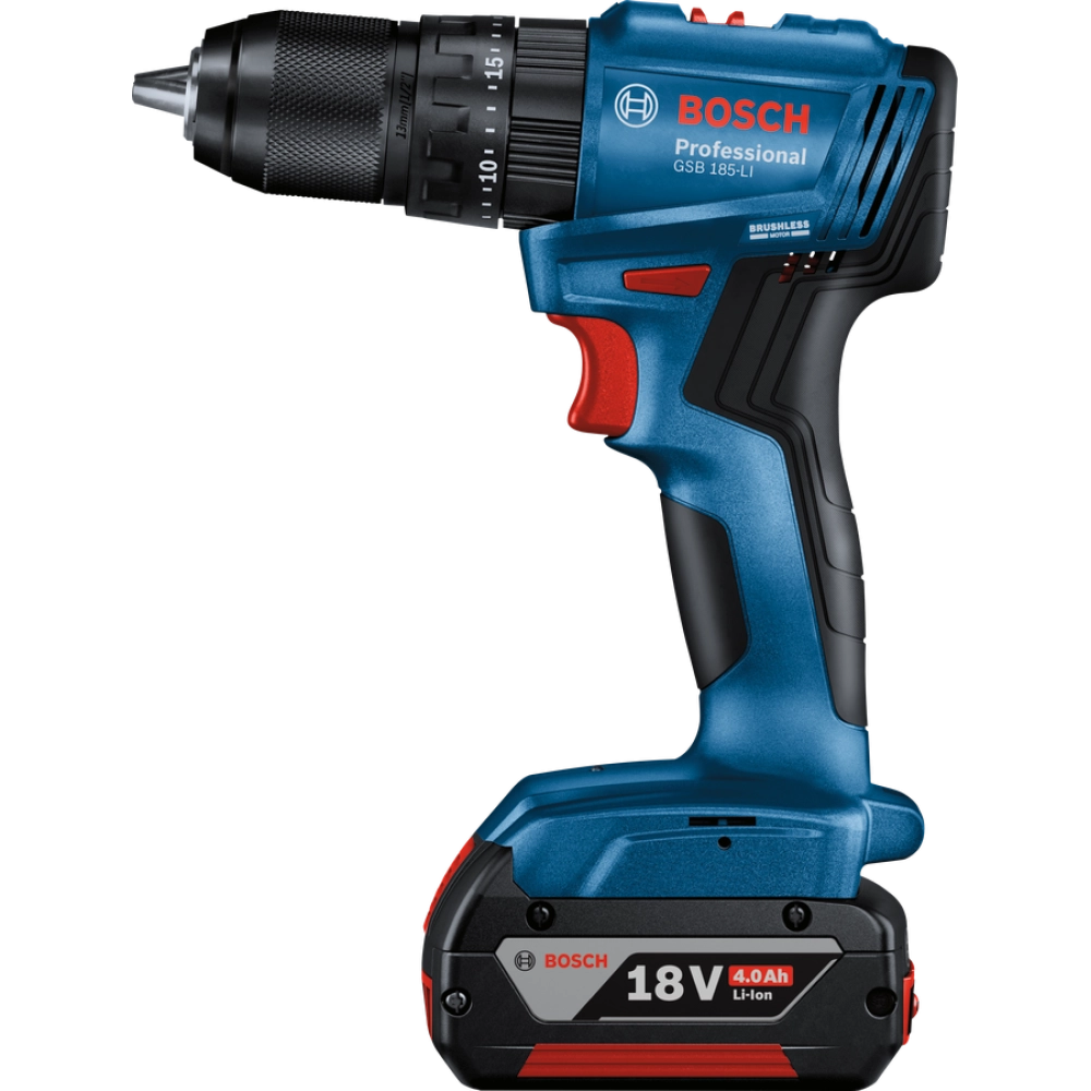 Bosch Professional GSB 185 LI Akülü Darbeli Delme Vidalama Mak.2 x 2.0 Ah; Case