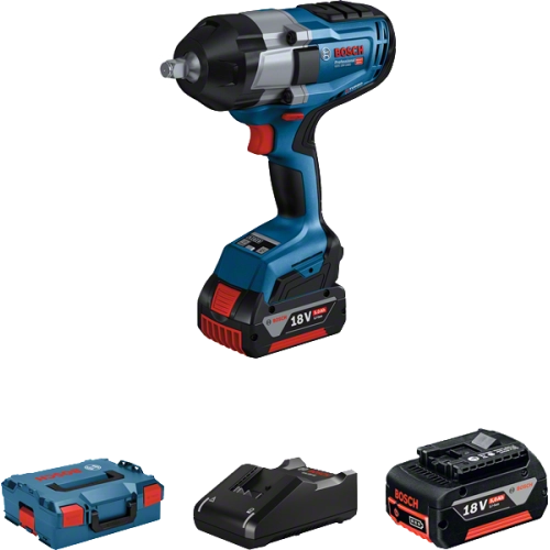 Bosch Professional GDS 18V-1000 (2 x 5.0 Ah; L-Boxx) Akülü Darbeli Somun Sıkma Makinesi