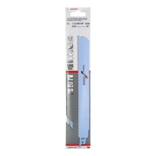 Bosch - Heavy Serisi Metal için Panter Testere Bıçağı S 1126 CHF - 5'li