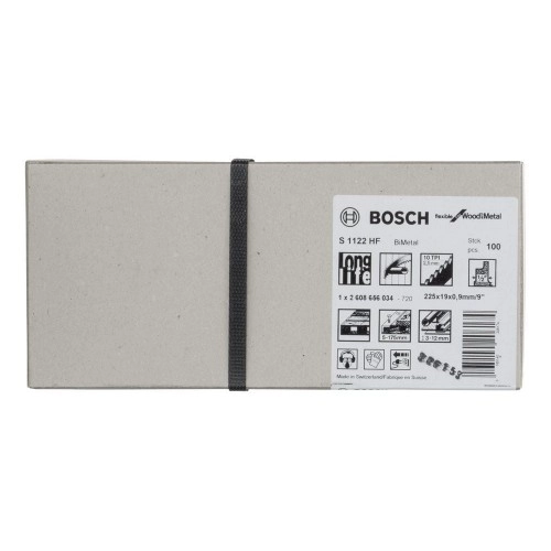 Bosch - Flexible Serisi Ahşap Ve Metal için Panter Testere Bıçağı S 1122 HF - 100'lü
