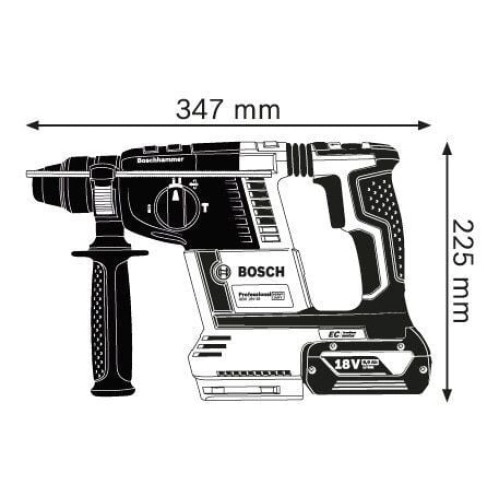 Bosch Professional GBH 18V-26 F 6 Ah Çift Akülü Kırıcı/Delici-Çanta