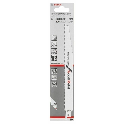 Bosch - Progressor Serisi Ahşap Ve Metal için Panter Testere Bıçağı S 3456 XF - 2'li