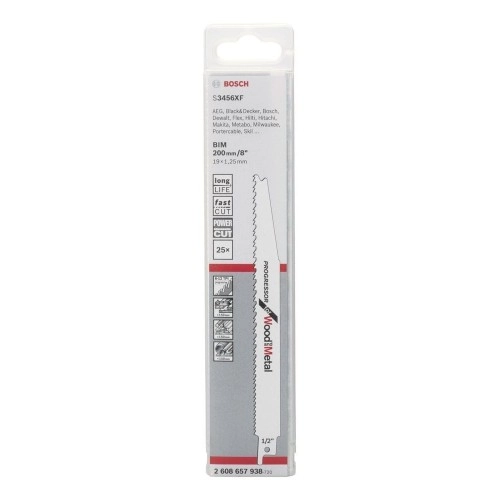 Bosch - Progressor Serisi Ahşap Ve Metal için Panter Testere Bıçağı S 3456 XF - 25'li