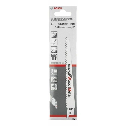 Bosch - Heavy Serisi Ahşap Ve Metal için Panter Testere Bıçağı S 611 DF - 2'li