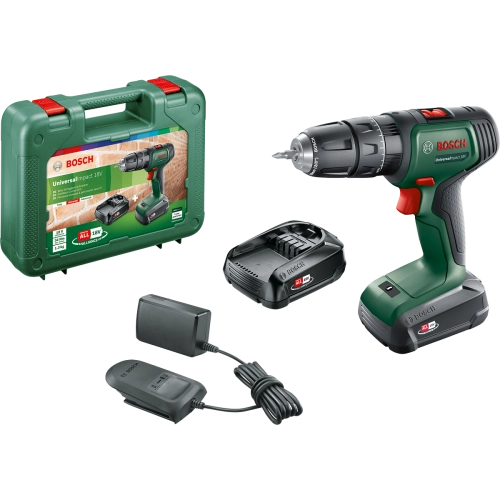 Bosch UniversalImpact 18 Çift Akülü Darbeli Delme Vidalama Makinesi (2 x 1,5Ah)