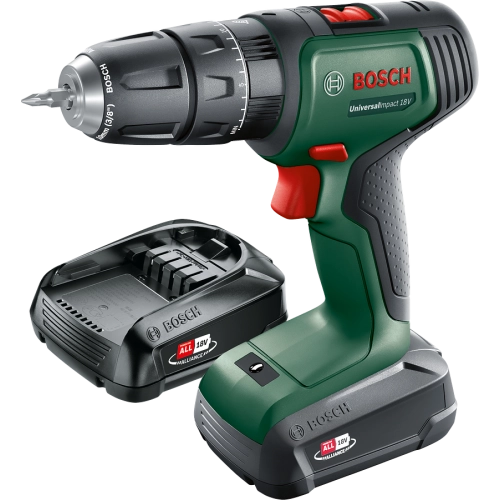 Bosch UniversalImpact 18 Çift Akülü Darbeli Delme Vidalama Makinesi (2 x 1,5Ah)