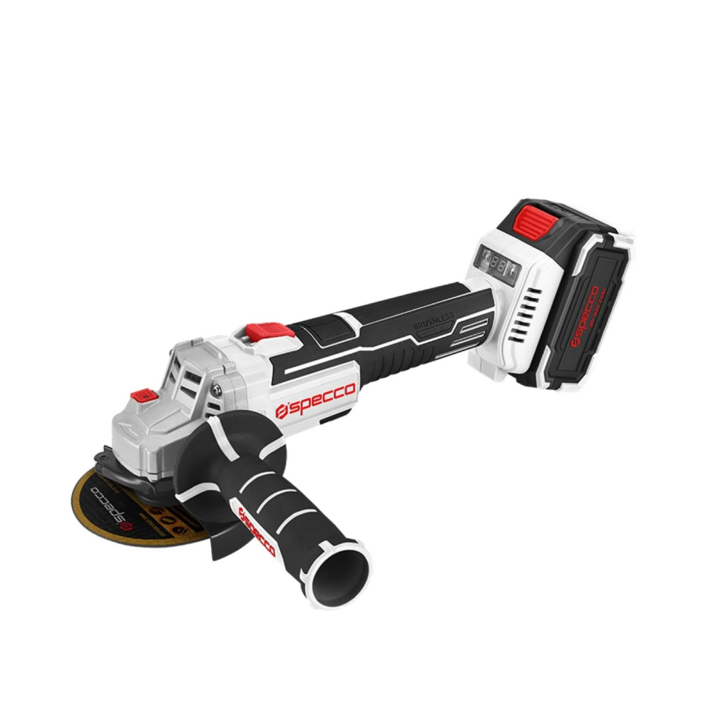 Specco 20V Akülü Avuç Taşlama 125 mm (4.0Ah Çift Akü Seti)