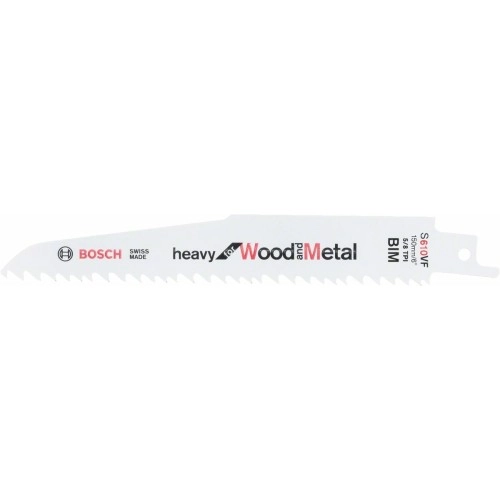 Bosch - Heavy Serisi Ahşap Ve Metal için Panter Testere Bıçağı S 610 VF - 5'li