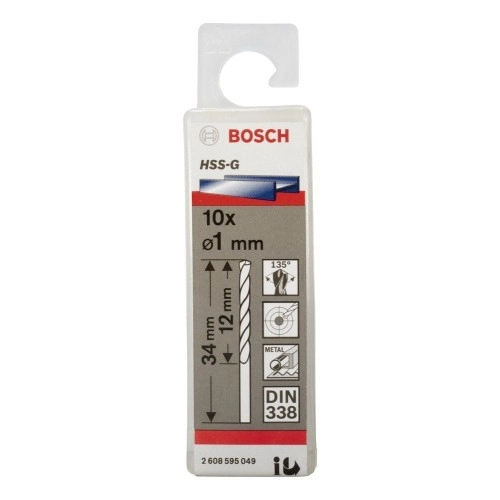 Bosch HSS-G 1*34 mm 10'lu Paket
