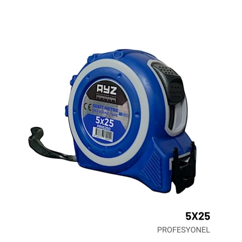 AYZ 5x25 Profesyonel Korumalı Şerit Metre