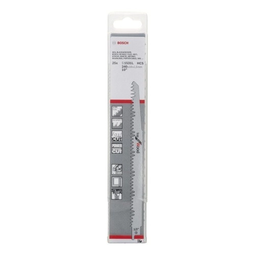 Bosch - Top Serisi Ahşap için Panter Testere Bıçağı S 1531 L - 25'li