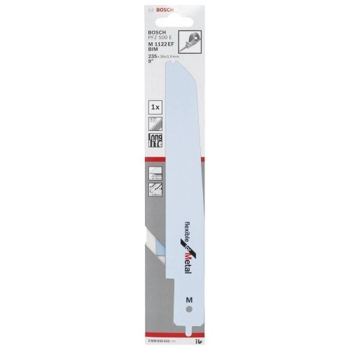 Bosch - Flexible Serisi PFZ 500 E Uyumlu Ahşap ve Metal için Panter Testere Bıçağı M 1122 EF 1'li