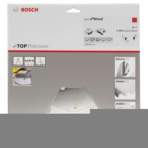 Bosch - Best Serisi Hassas Kesim Ahşap için Daire Testere Bıçağı 250*30 mm 40 Diş