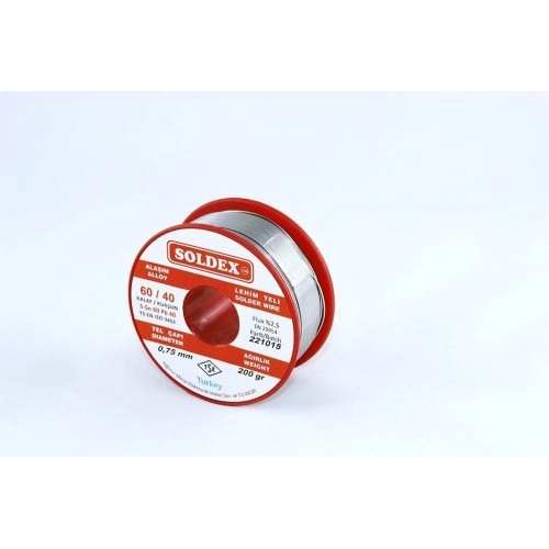 Soldex 0,75 mm 200 gr Lehim Teli Sn60 Pb40