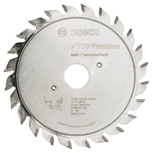 Bosch - Best Serisi Hassas Kesim Lamine Panel için Ön Çizme Bıçağı 120*20 mm 12+12 Diş