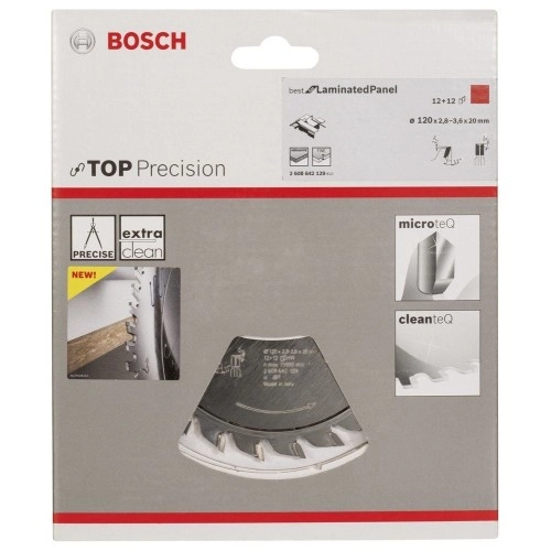 Bosch - Best Serisi Hassas Kesim Lamine Panel için Ön Çizme Bıçağı 120*20 mm 12+12 Diş