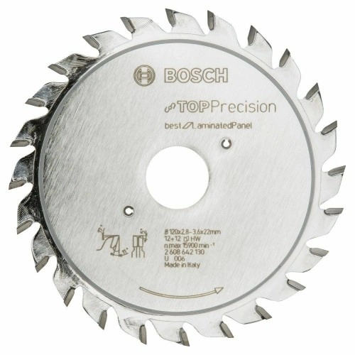 Bosch - Best Serisi Hassas Kesim Lamine Panel için Ön Çizme Bıçağı 120*22 mm 12+12 Diş