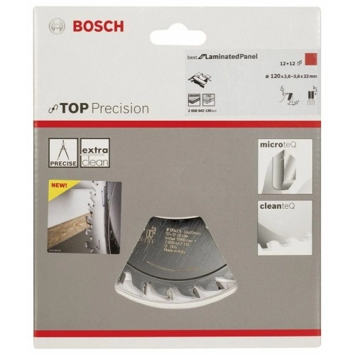 Bosch - Best Serisi Hassas Kesim Lamine Panel için Ön Çizme Bıçağı 120*22 mm 12+12 Diş