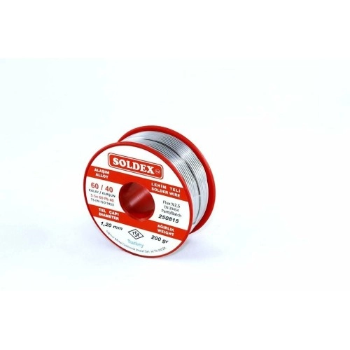 Soldex 1.2 mm 200 gr Lehim Teli Sn60  Pb40