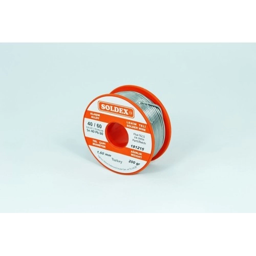 Soldex 1.6 mm 200 gr Lehim Teli Sn40  Pb60
