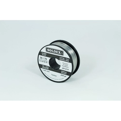 Soldex 1.6 mm 500 gr Lehim Teli Sn30  Pb70