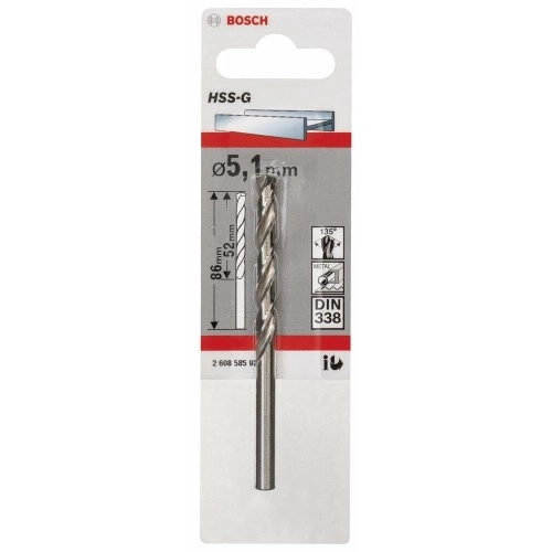 Bosch - HSS-G Metal Matkap Ucu 5,1*86 mm