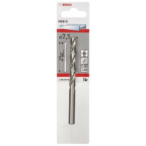 Bosch - HSS-G Metal Matkap Ucu 7,5*109 mm