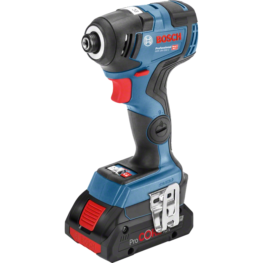Bosch Professional GDR 18V-200 C Akülü Darbeli Somun Sıkma Makinesi (2 x18 V 4.0 Ah Akü, L-BOXX taşıma çantalı)
