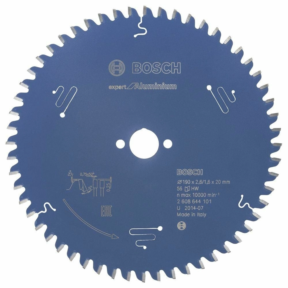 Bosch - Expert Serisi Alüminyum için Daire Testere Bıçağı 190*20 mm 56 Diş