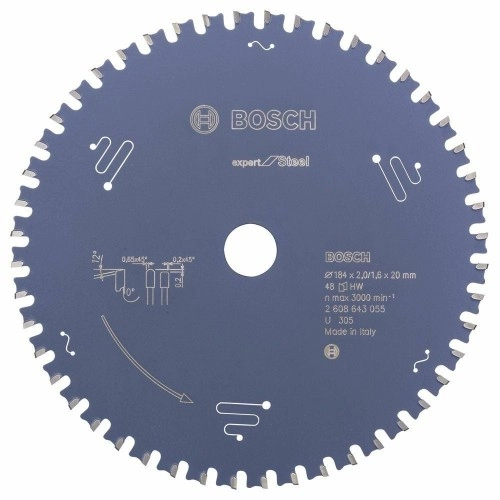 Bosch - Expert Serisi Metal için Daire Testere Bıçağı 184*20 mm 48 Diş