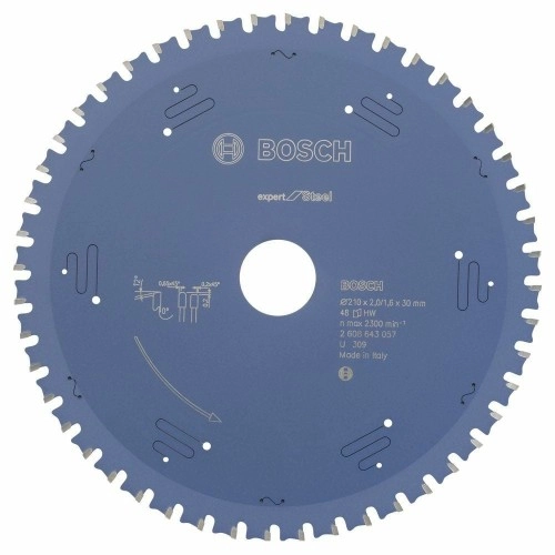 Bosch - Expert Serisi Metal için Daire Testere Bıçağı 210*30 mm 48 Diş